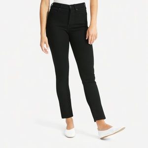 Everlane High-Rise Cigarette Jean Black 26A